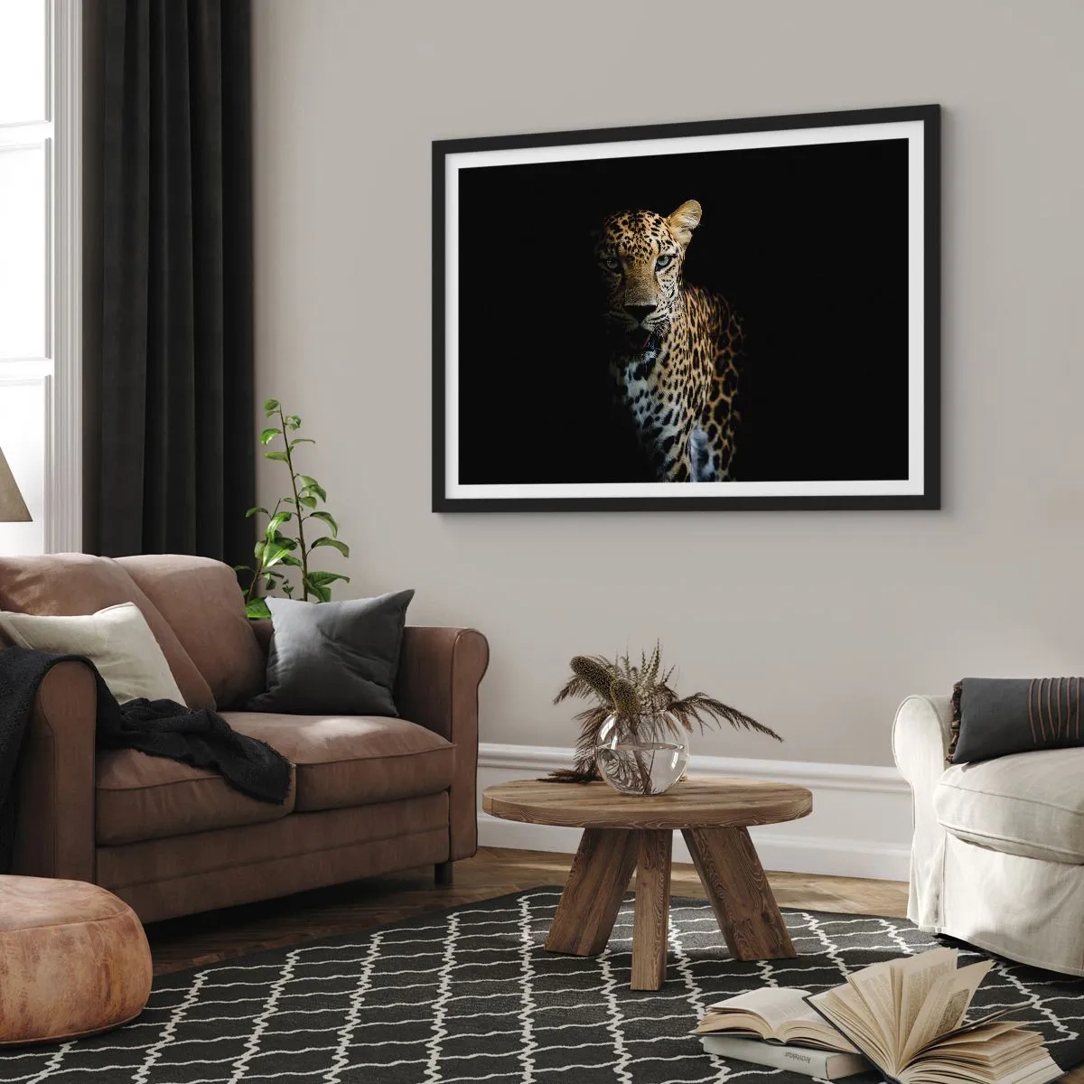 Poszter fehér keretben - Sötét szépség - 70x50 cm