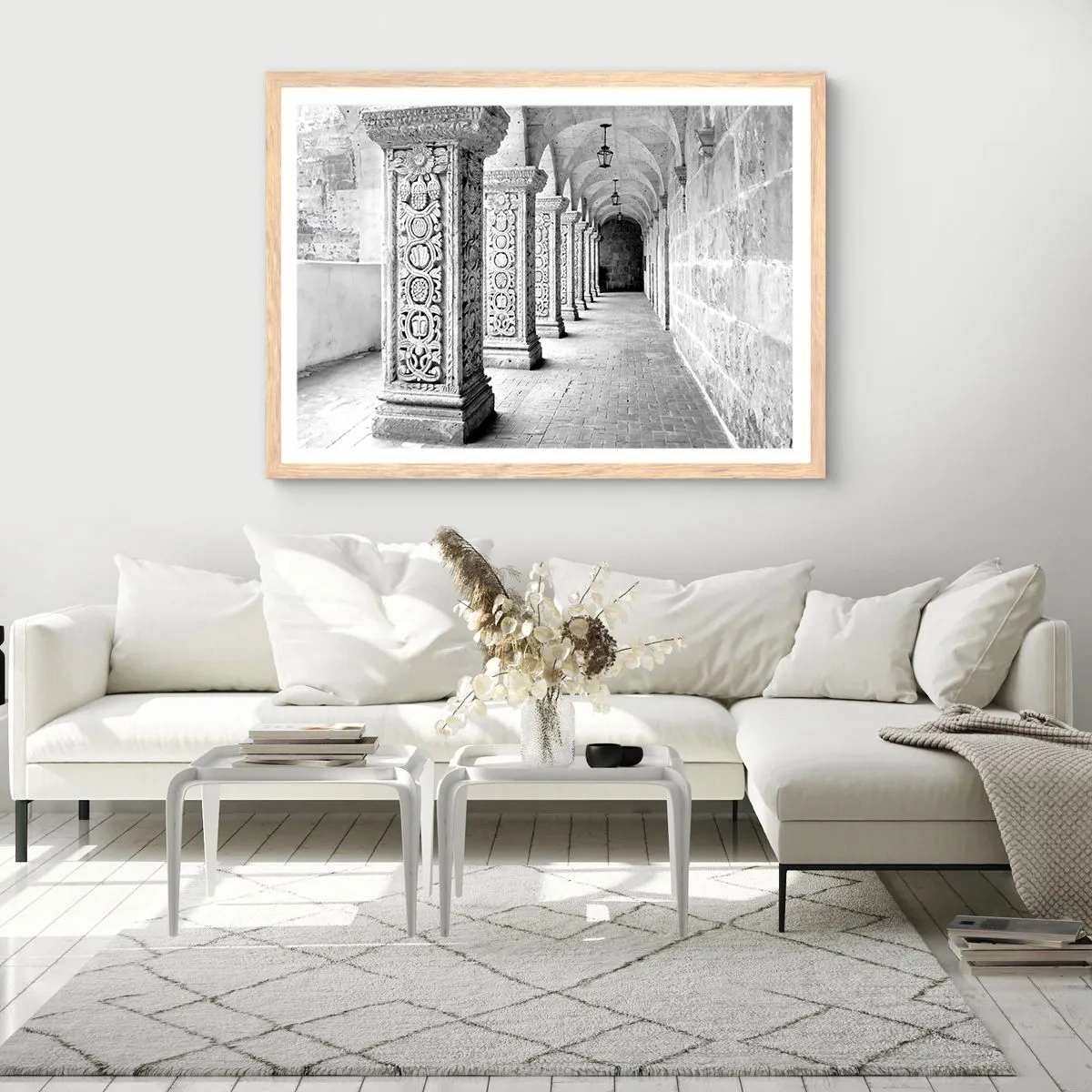 Poszter világos tölgy keretben - És hová megy...? - 70x50 cm