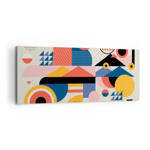 Vászonkép - Összetétel: játszadozzunk - 100x40 cm