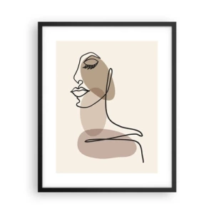 Poszter fehér keretben - Egy bizonyos szépségvonal - 40x50 cm