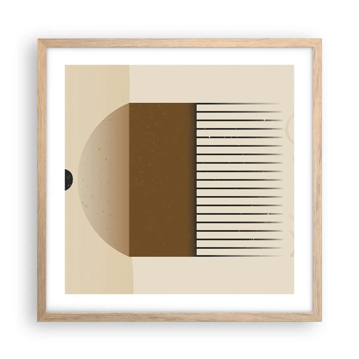 Poszter világos tölgy keretben - Különféle államok - 50x50 cm