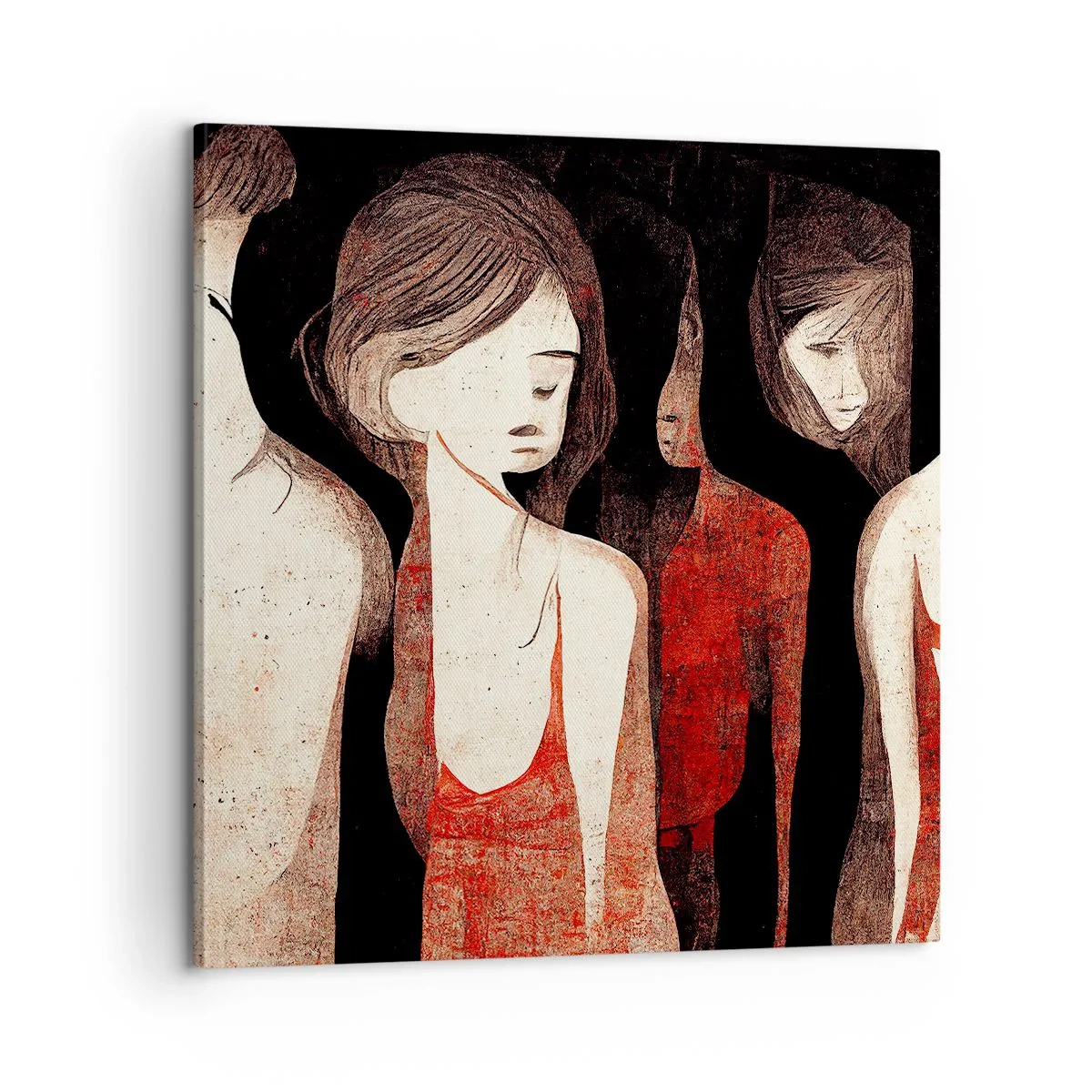 Vászonkép - A sötétség madonnái - 60x60 cm