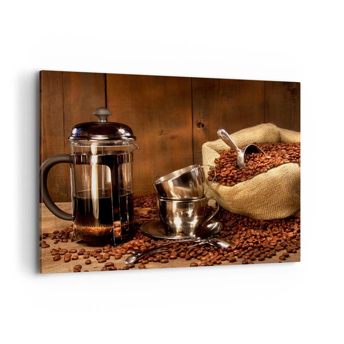 Vászonkép - A kávé varázsa - aroma és íz - 100x70 cm