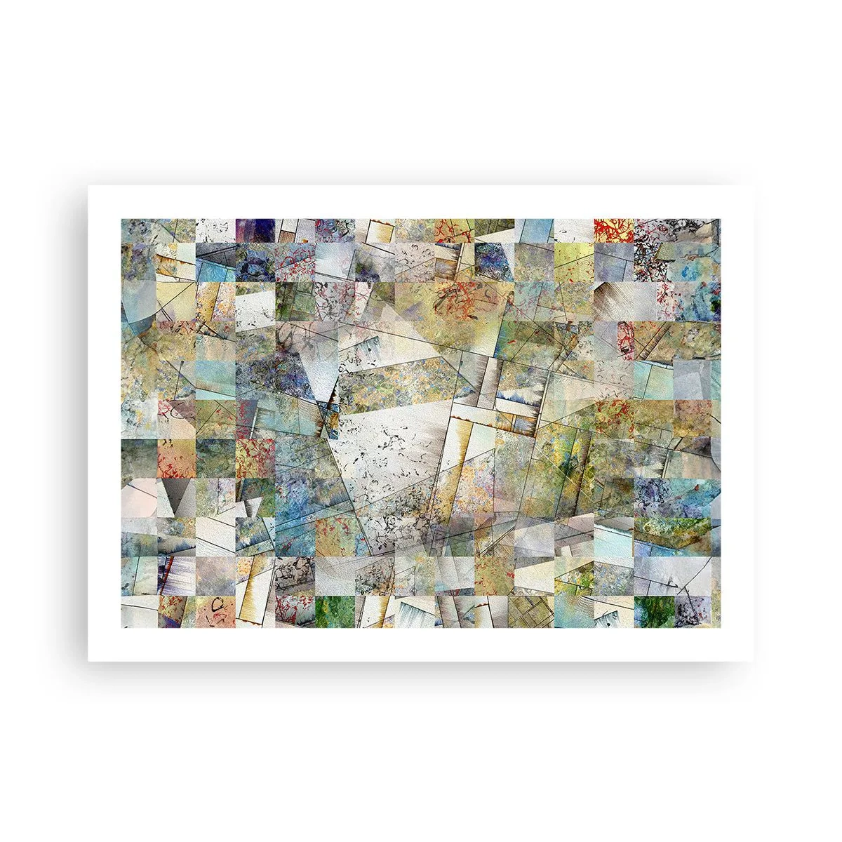 Poszter - Geometrikus átrendeződés - 70x50 cm