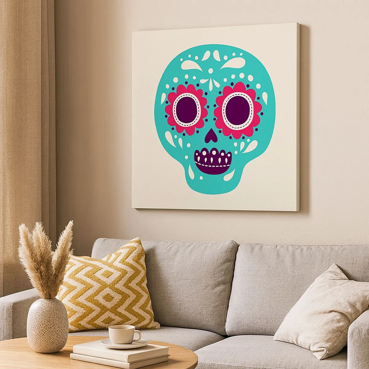 Vászonkép - Az élet - szórakozás a halálig - 30x30 cm