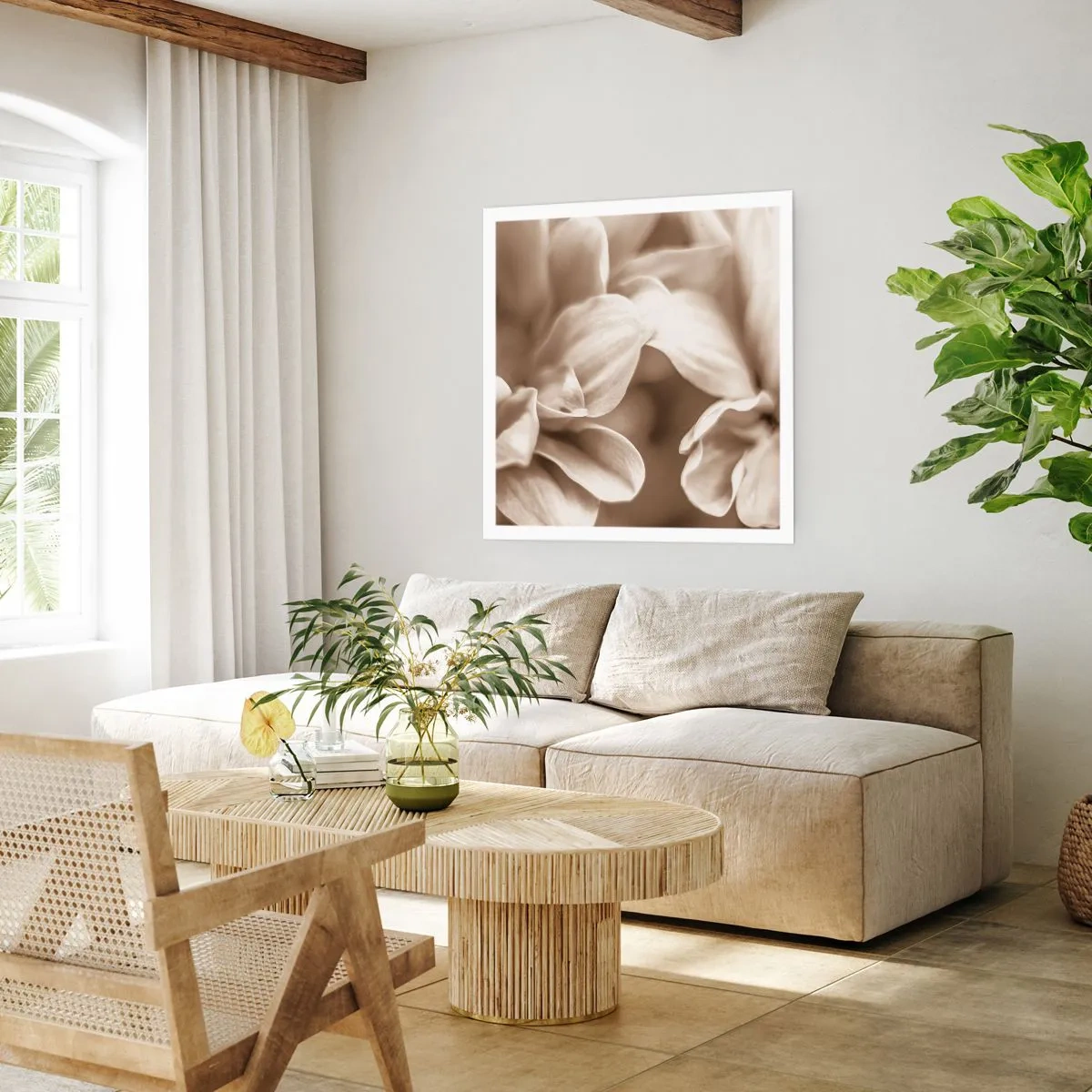 Poszter - Gyengéd, mint egy mosoly - 60x60 cm