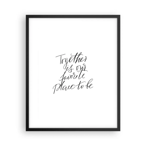 Poszter fehér keretben - Te is érzed? - 40x50 cm