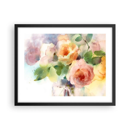 Poszter fehér keretben - Gyengéd, mint az akvarell - 50x40 cm