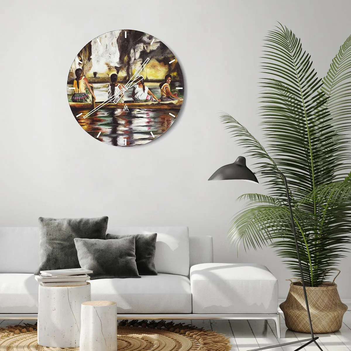 Falióra, Óra - Egy polinéz paradicsomban - 40x40 cm