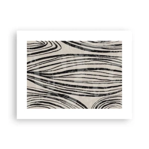 Poszter - Vonalak csobbanása - 40x30 cm