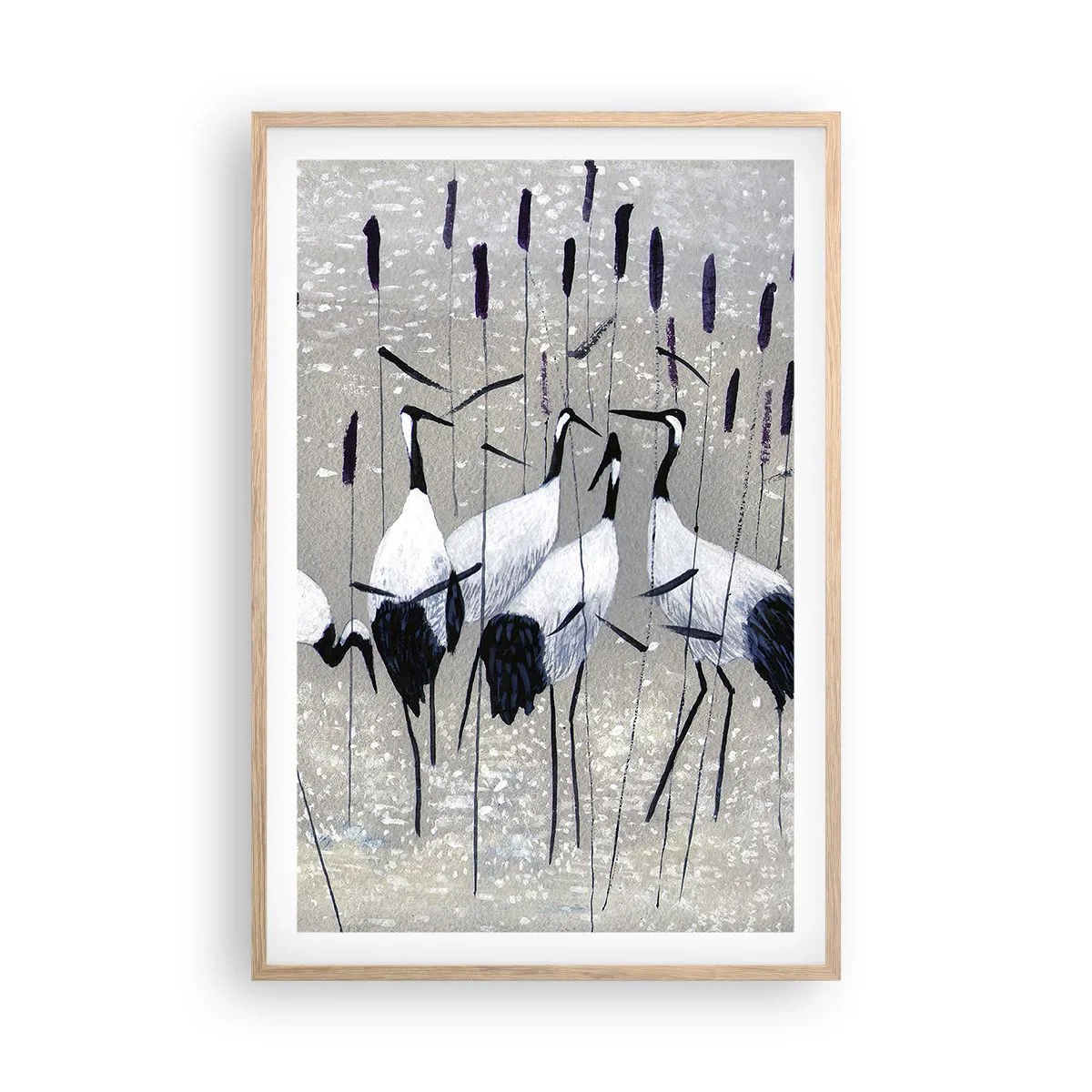 Poszter világos tölgy keretben - A sajátjaik között - 61x91 cm