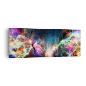 Vászonkép - Vígan a sötét ellen - 140x50 cm