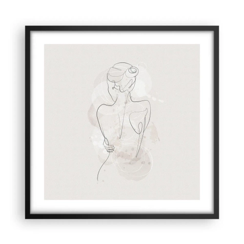 Poszter fehér keretben - Mint egy érzékeny hangszer - 50x50 cm