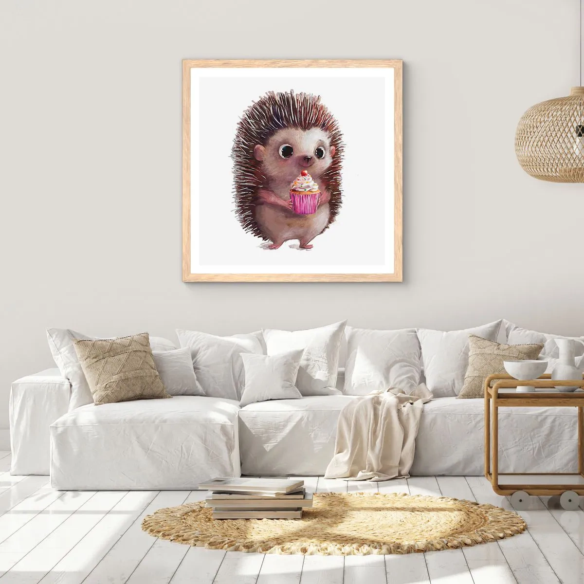 Poszter világos tölgy keretben - Ünnep van minden nap - 60x60 cm