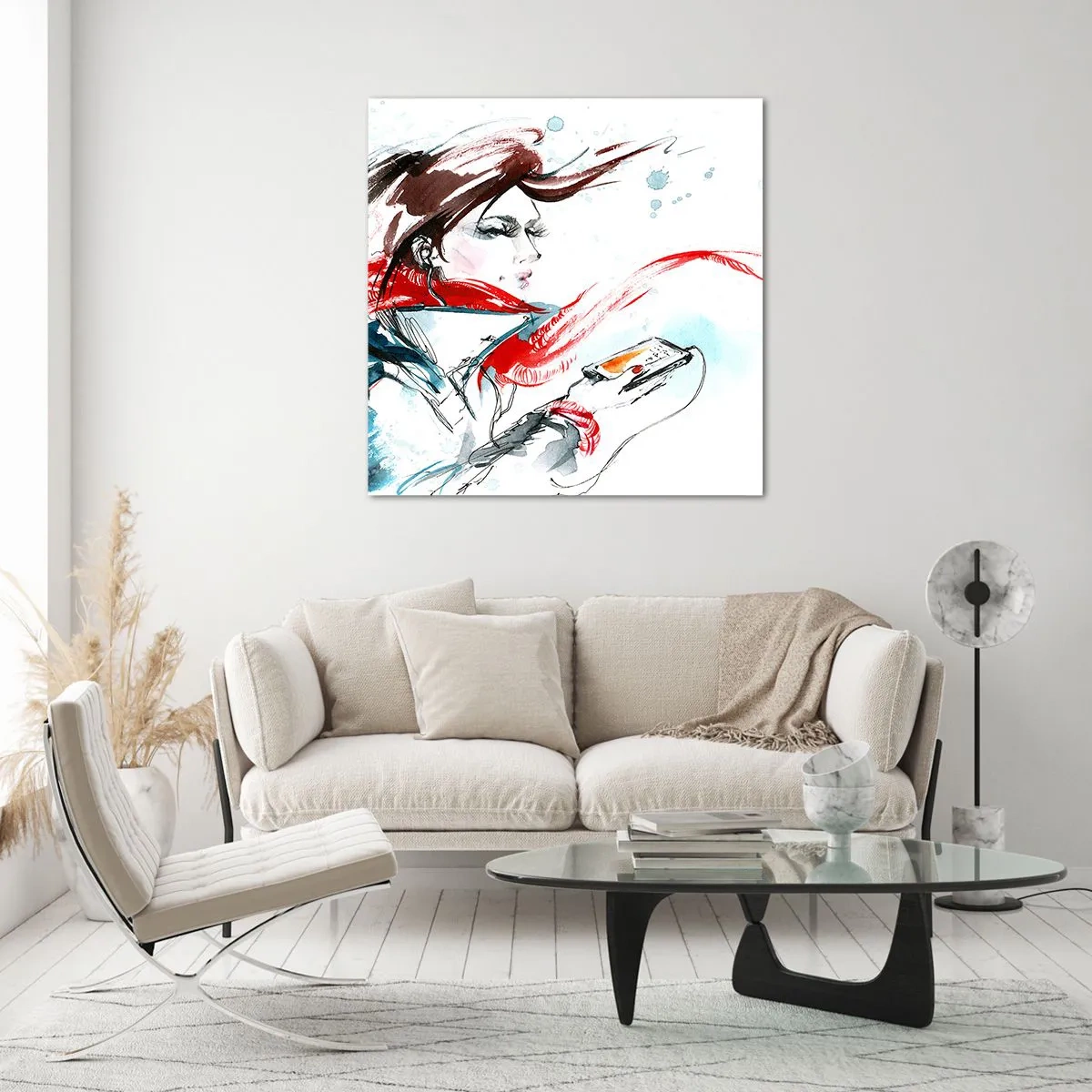 Üveg kép - Valami játszik bennem - 30x30 cm