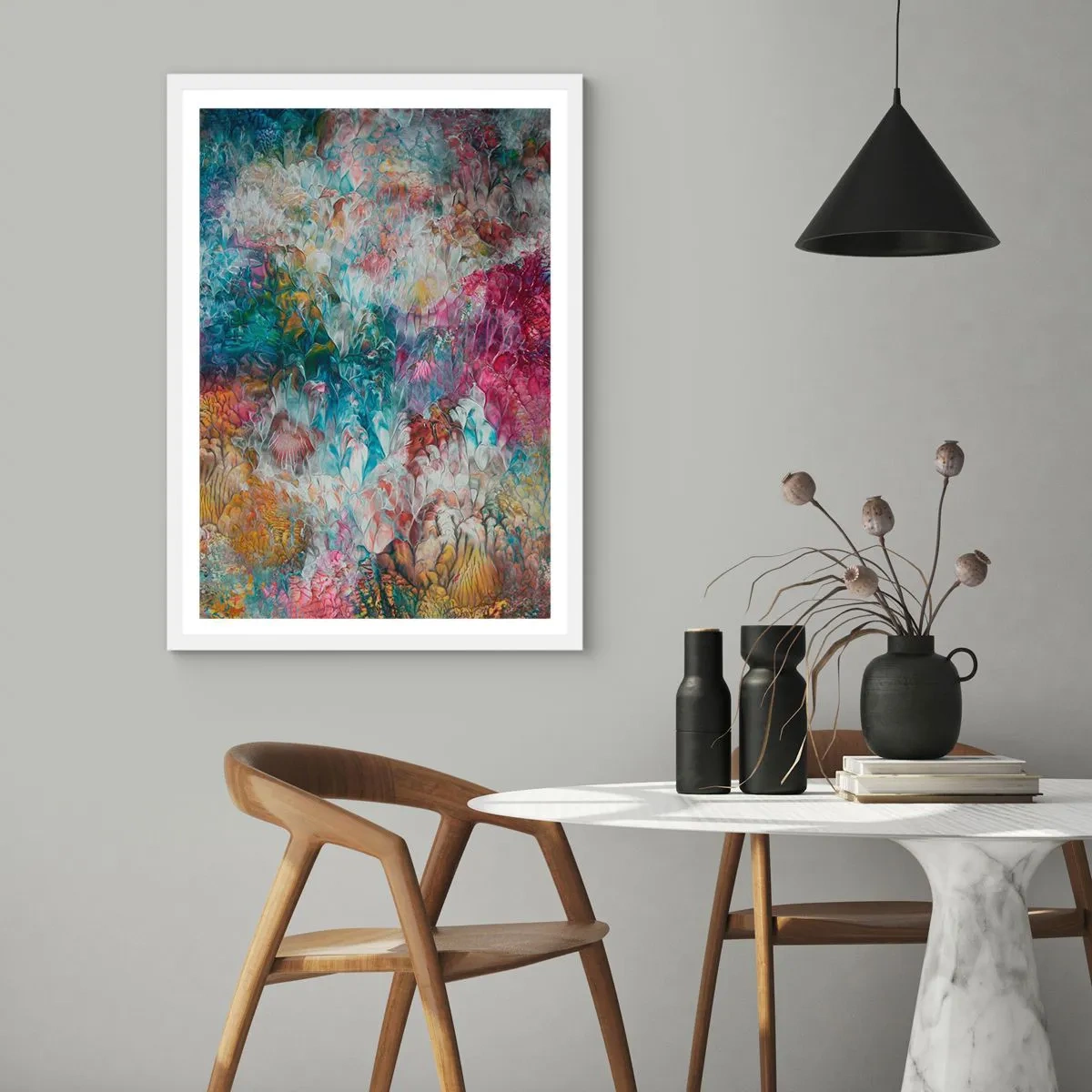 Poszter fekete keretben - Teljes virágzásban - 30x40 cm