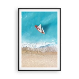 Poszter fehér keretben - A kék és az arany határán - 61x91 cm