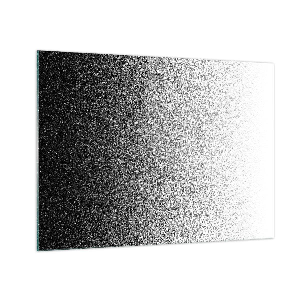 Üveg kép - Fekete-fehér színátmenet szemcsés és fényhatásokkal - 70x50cm - A fény felé - Modern fali dekoráció nappalihoz és hálószobához ARTTOR