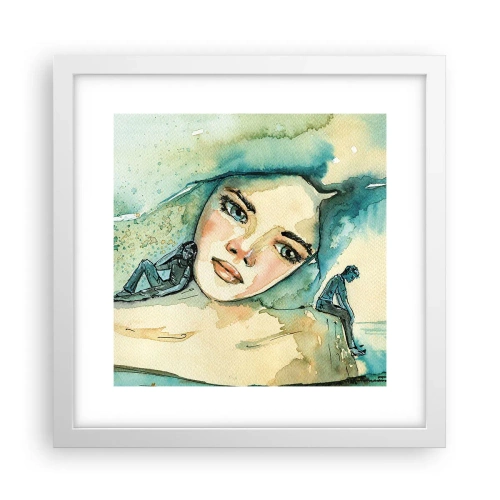 Poszter fekete keretben - Am I blue? - 30x30 cm
