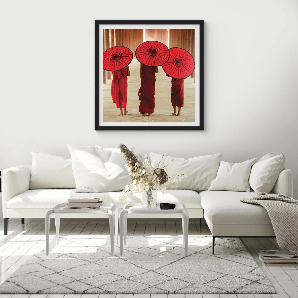 Poszter fehér keretben - Útban a Tiszta Föld felé - 50x50 cm