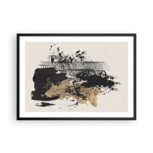 Poszter fehér keretben - Szenvedélyes kompozíció - 70x50 cm