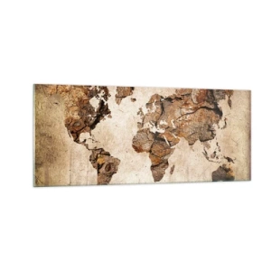 Üveg kép - A világ felfedezése - 100x40 cm