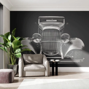 Fotótapéta Premium Canvas - Egy igazi genelman - Retro, Autó, Klasszikus - 200x140 cm