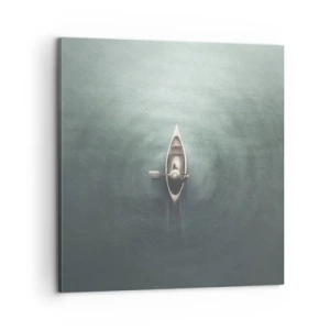 Vászonkép - Egy holdfényes tavon át - 60x60 cm