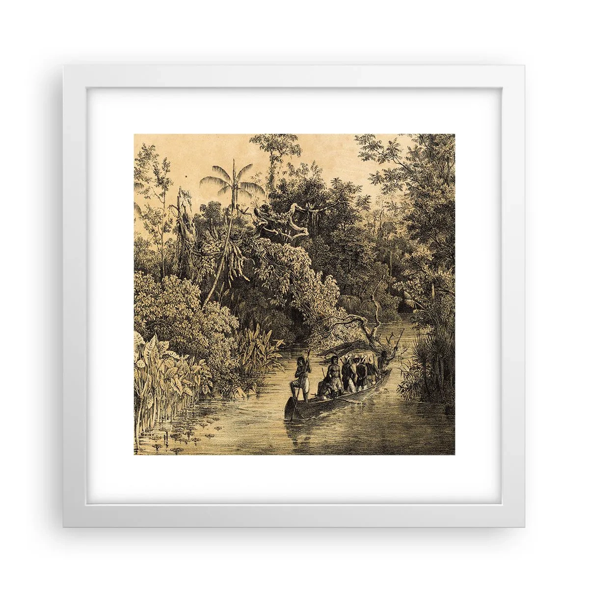 Poszter fekete keretben - Expedíció a forráshoz - 30x30 cm