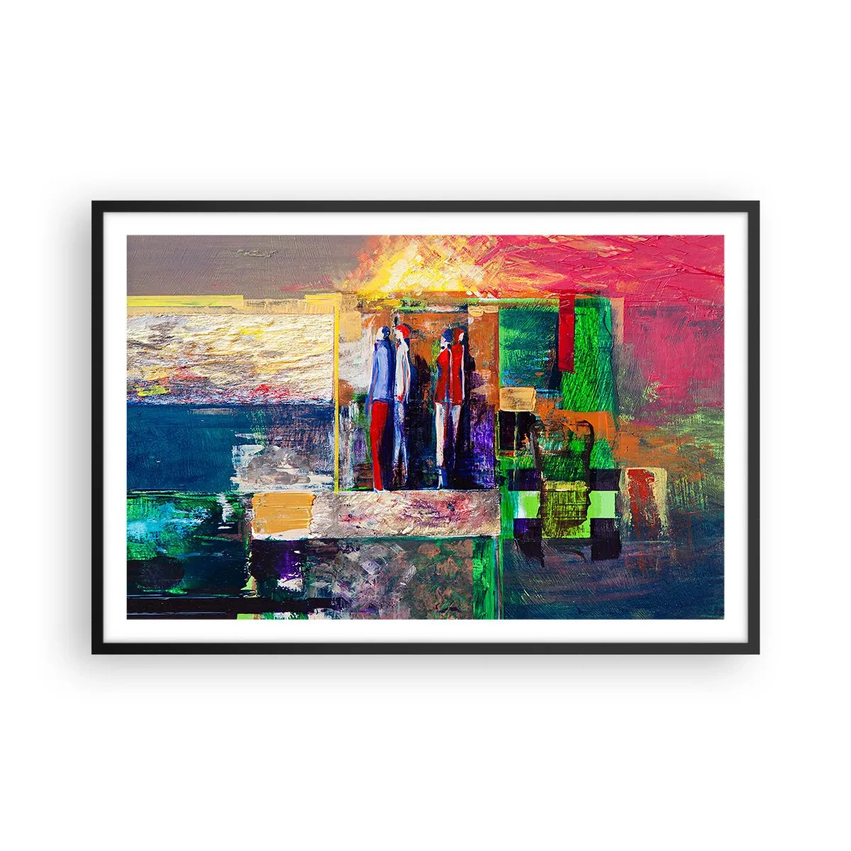 Poszter fehér keretben - Kapcsolatok és érzelmek - 91x61 cm