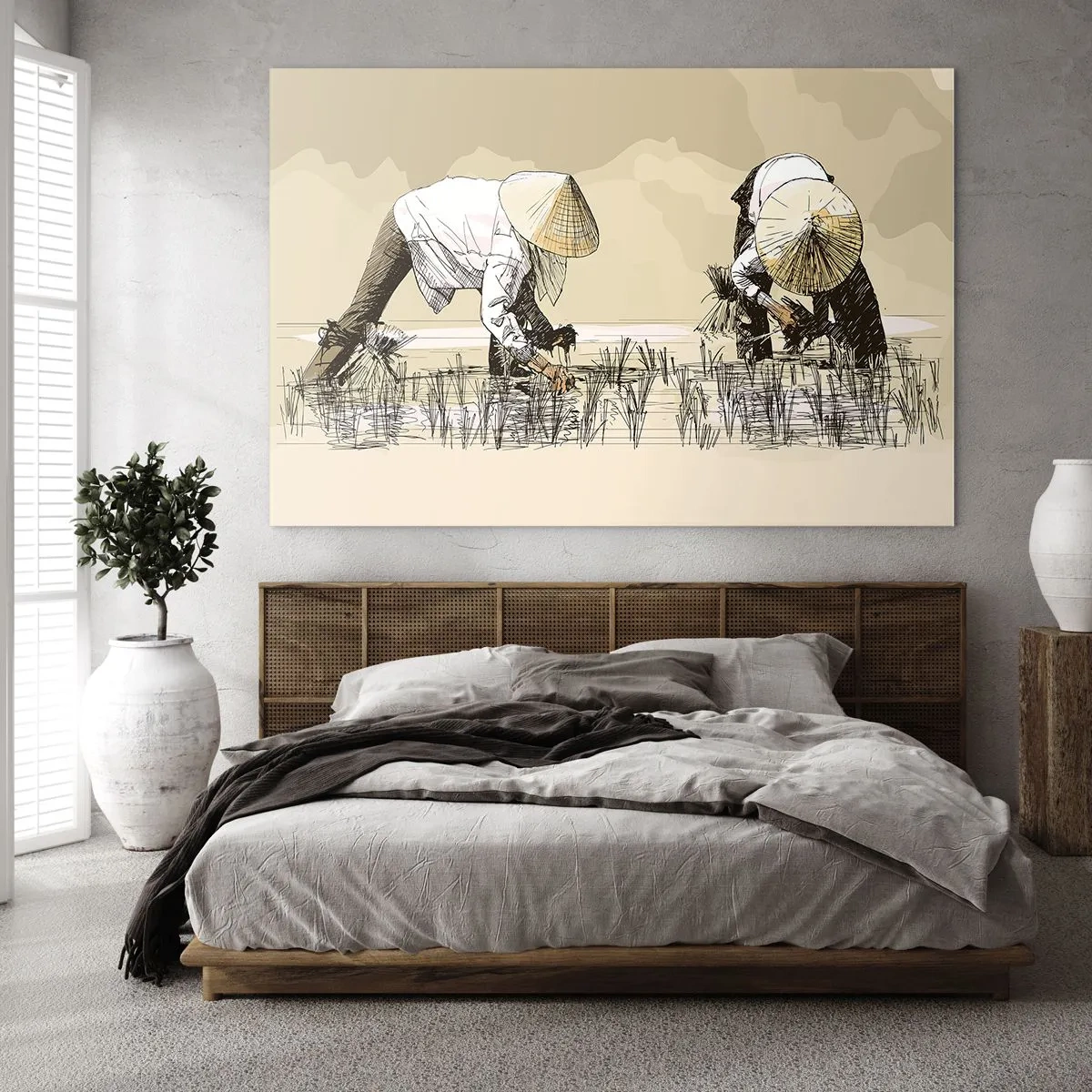 Üveg kép - Sikeres betakarítást - 120x80 cm