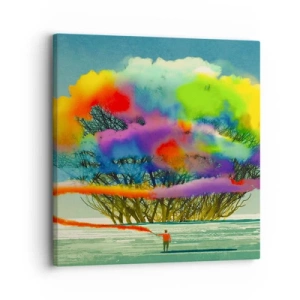 Vászonkép - Keltsd életre ezt a világot - 30x30 cm