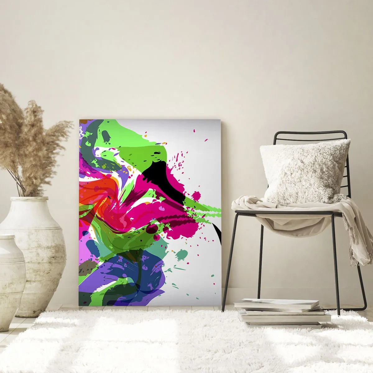 Üveg kép - Egy történet a szivárvány színeiben - 50x70 cm