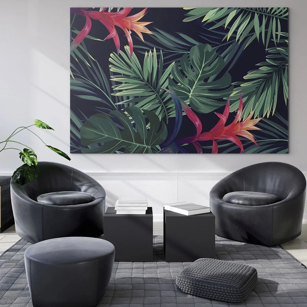 Üveg kép - Zölden égni - 120x80 cm