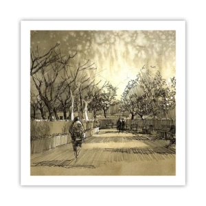 Poszter - Egy tollal megállított pillanat - 60x60 cm