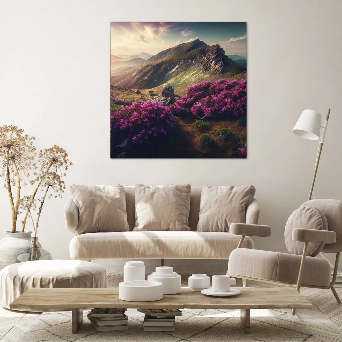 Vászonkép - Nyár a hegyekben - 50x50 cm