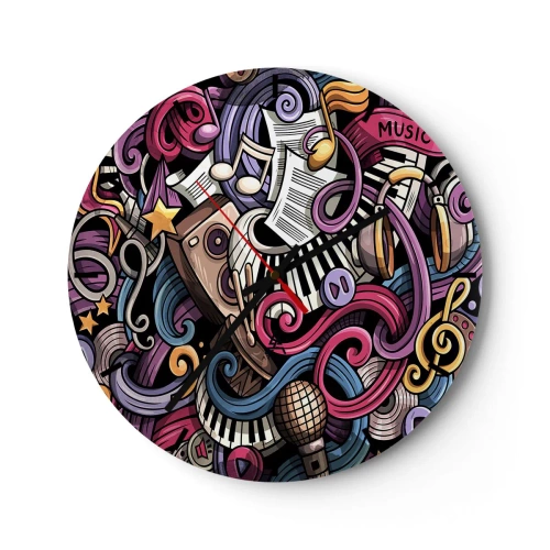 Falióra, Óra - Bonyolult dallam - 40x40 cm