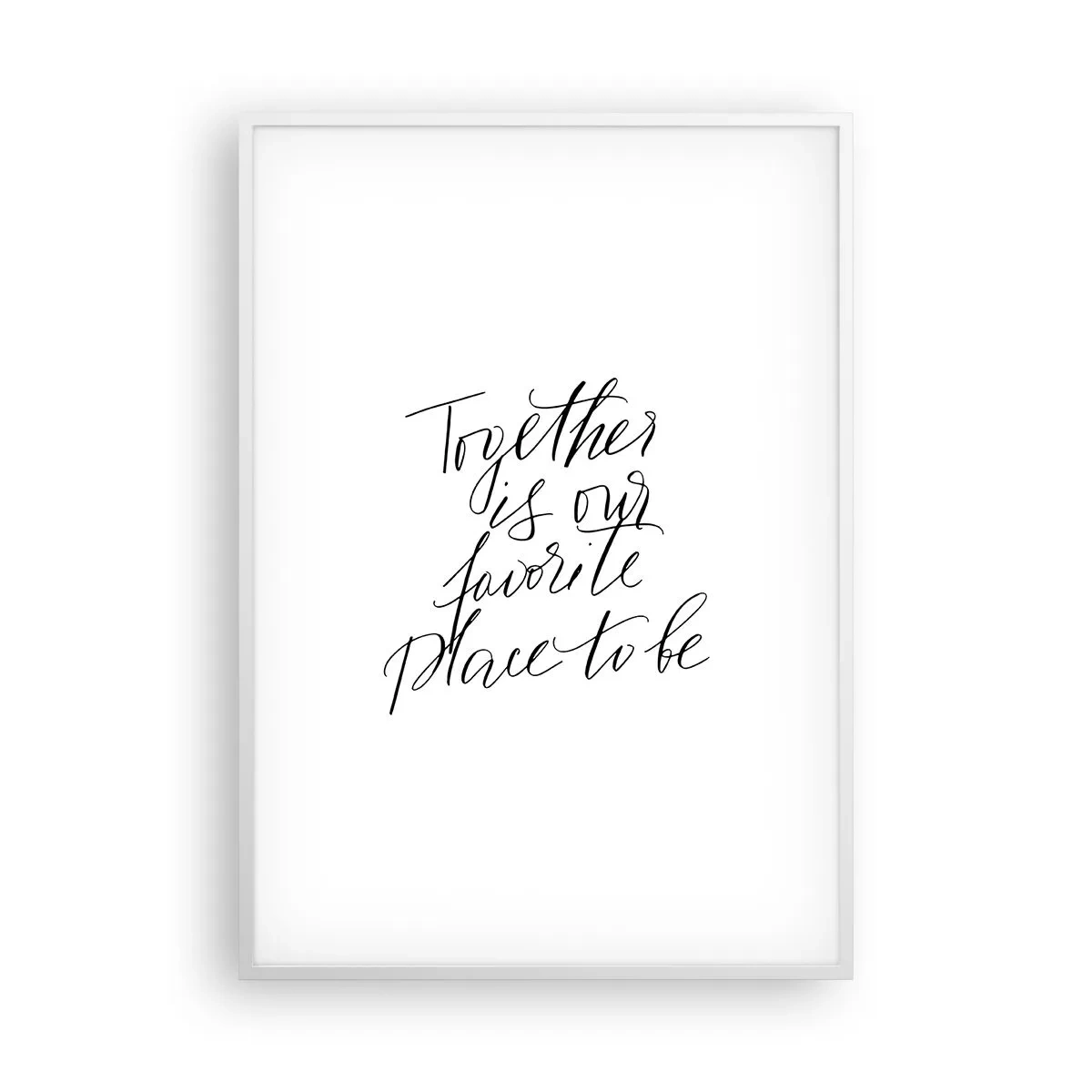 Poszter fekete keretben - Te is érzed? - 70x100 cm