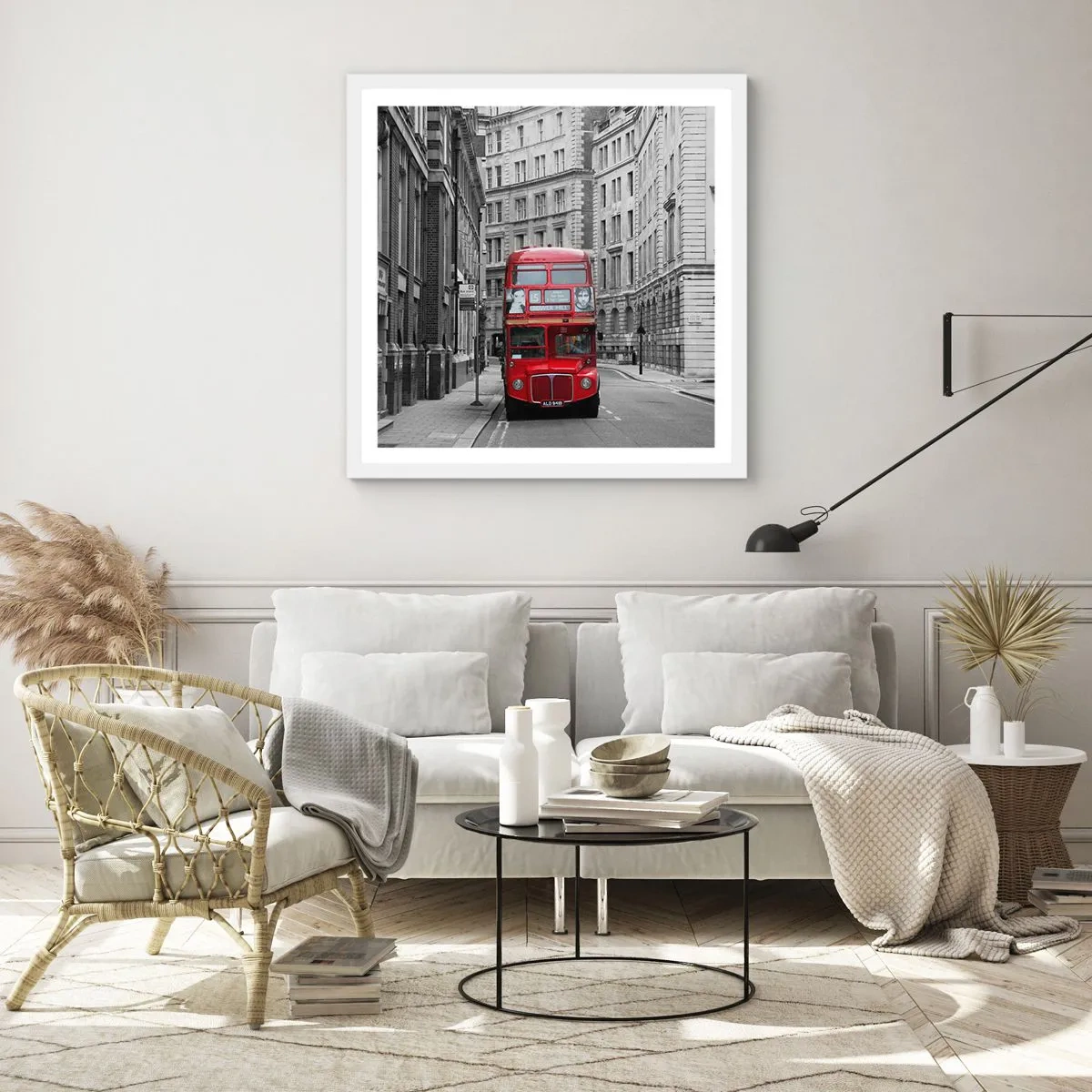 Poszter fekete keretben - A mindennapi életnek nem kell szürkének lennie - 60x60 cm