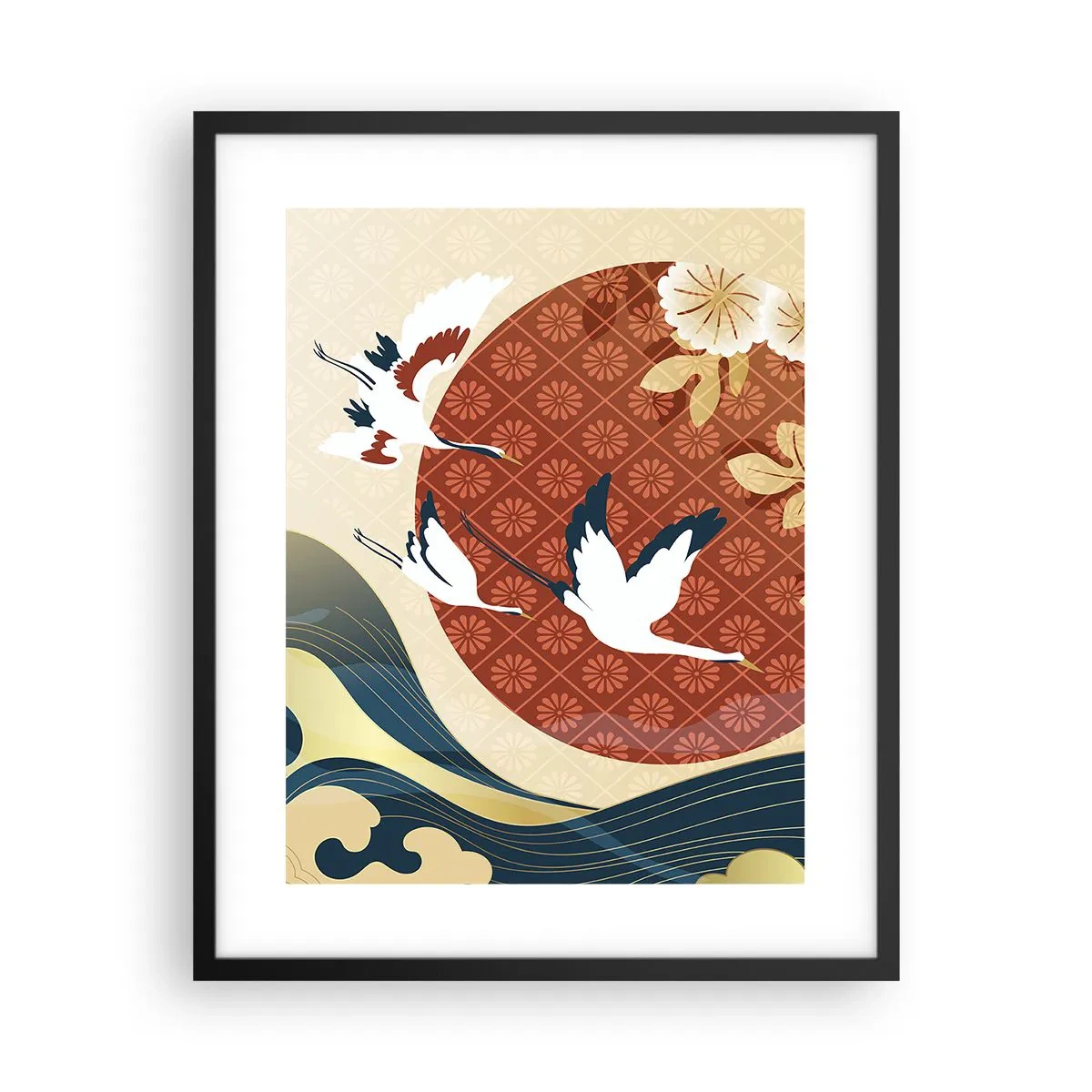 Poszter fehér keretben - Japán mese - 40x50 cm