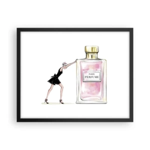 Poszter fehér keretben - A nőiesség lényege - 50x40 cm