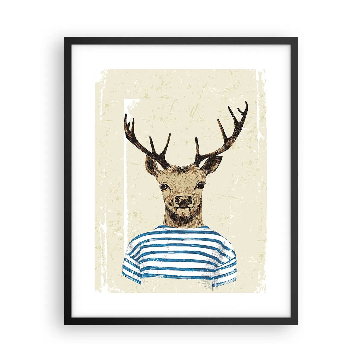 Poszter fehér keretben - Mert szeretem a csíkos pólókat! - 40x50 cm