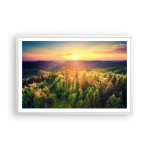 Poszter fekete keretben - Hegytetők és csúcsok - 91x61 cm