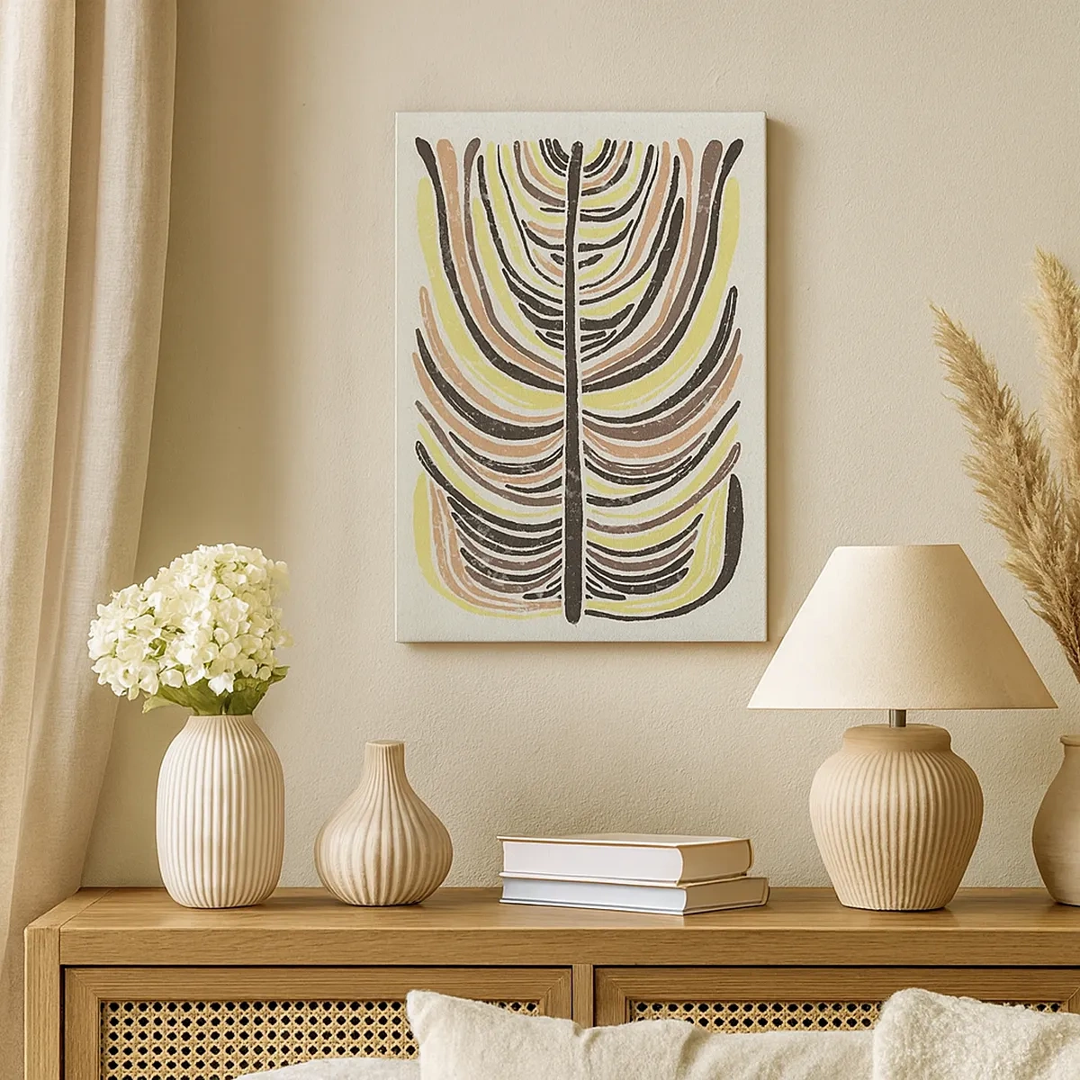 Vászonkép - Élénk absztrakció - 50x70 cm