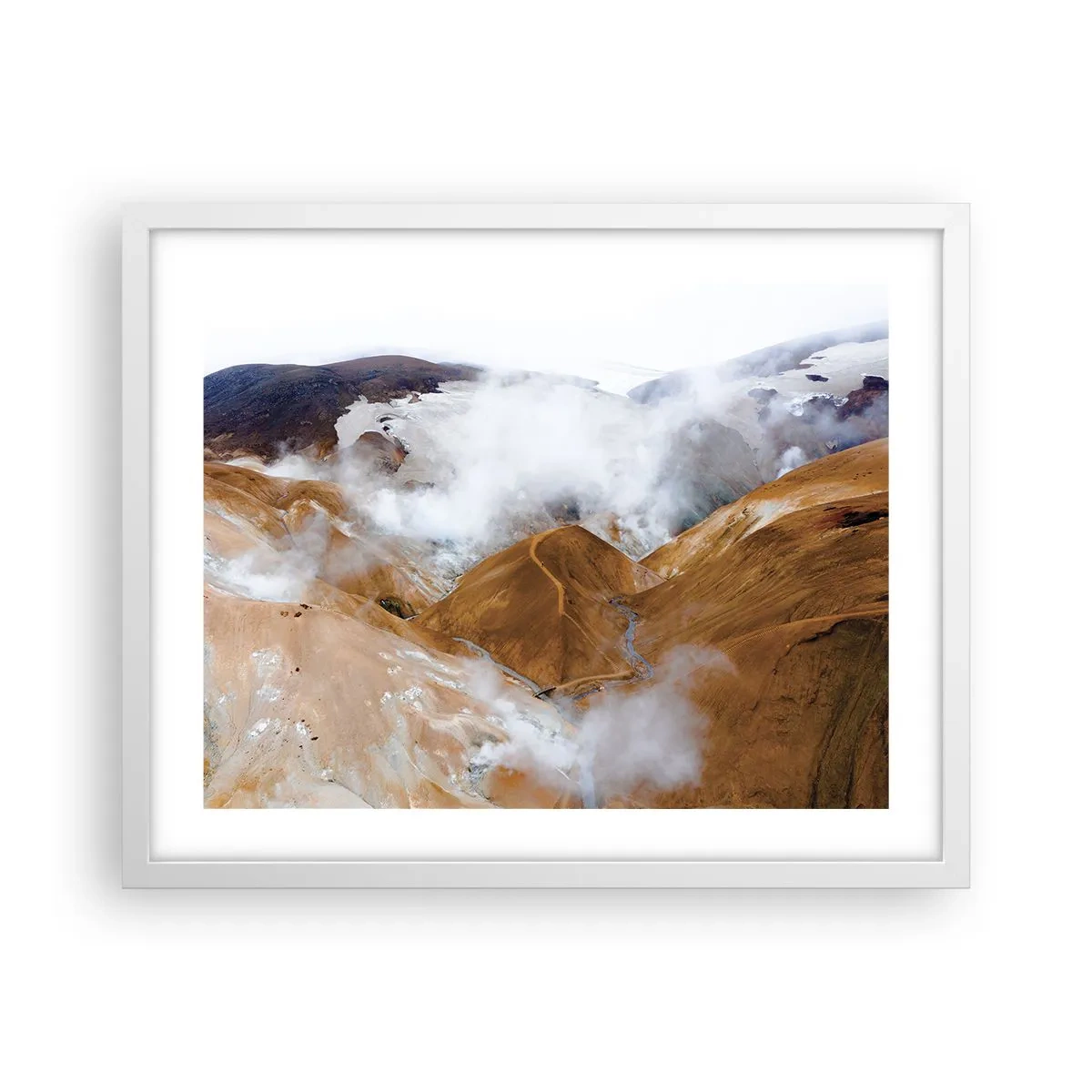 Poszter fekete keretben - Izland nyers szépsége - 50x40 cm