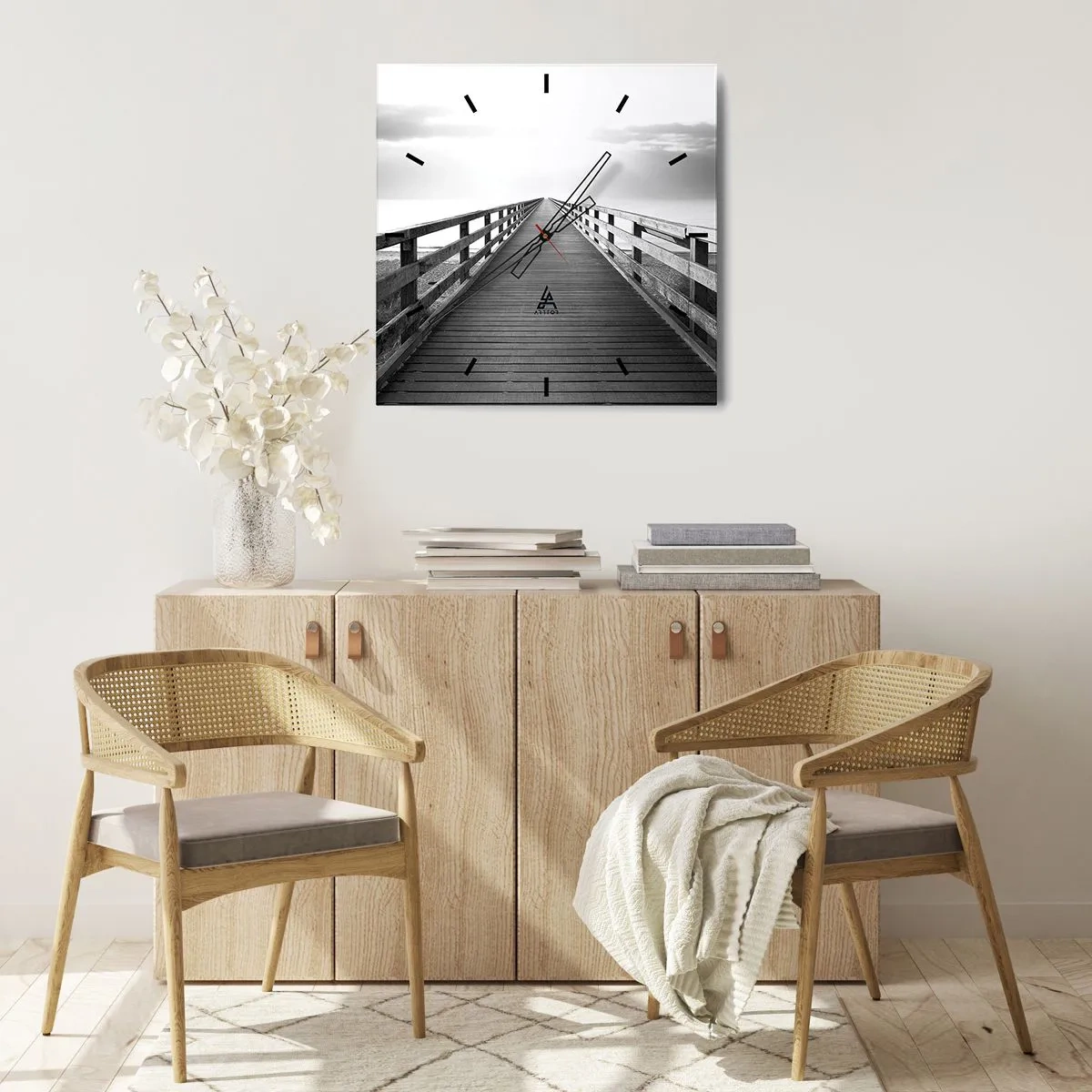 Falióra, Óra - A messzeségbe... - 40x40 cm