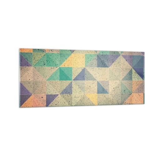 Üveg kép - A háromszögek köztársasága - 100x40 cm