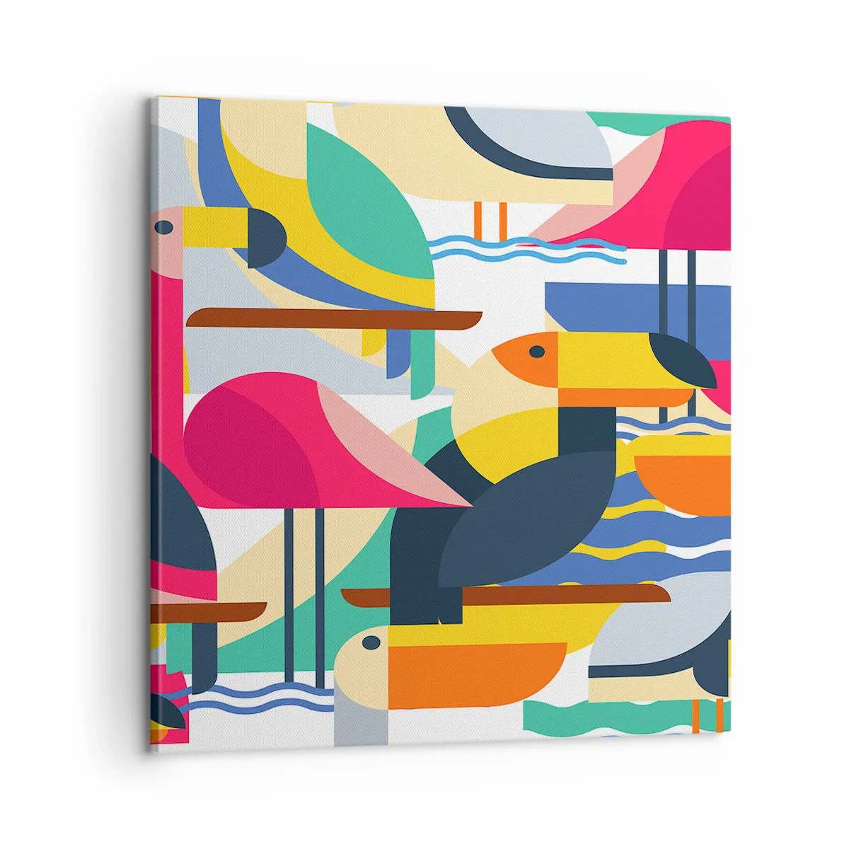 Vászonkép - Madárparti - 60x60 cm