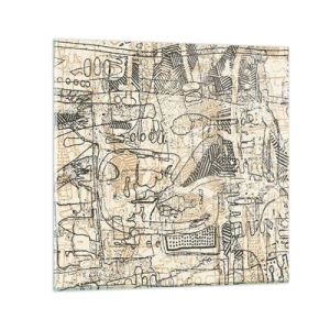 Üveg kép - Dekódolásra vár - 30x30 cm