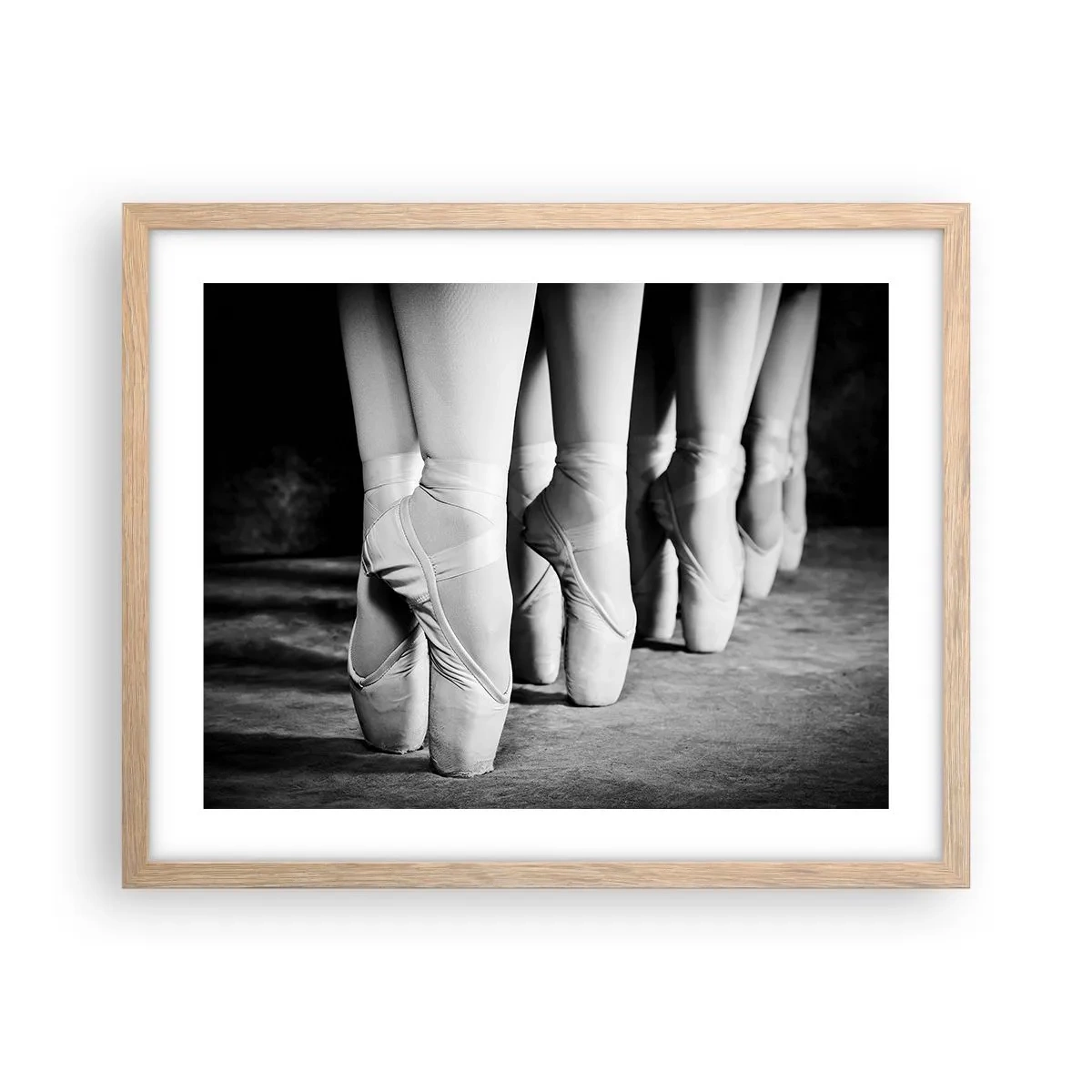 Poszter világos tölgy keretben - Együtt, könnyedén - 50x40 cm